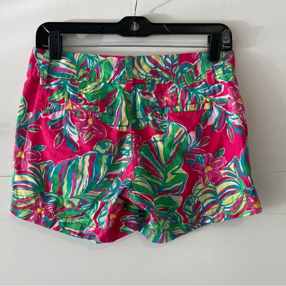 Lilly Pulitzer Callahan pink print shorts 15780 - Picture 2 of 6